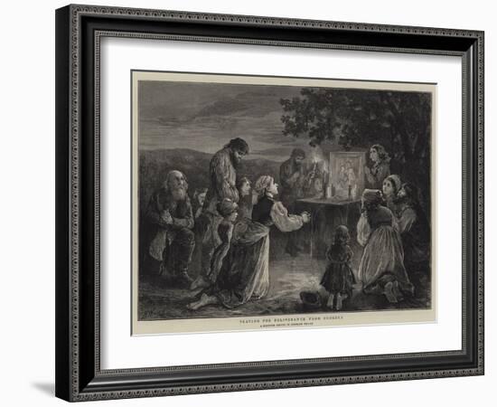 Praying for Deliverance from Cholera-Henry Woods-Framed Giclee Print