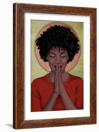 Praying Goddess 2-Marcus Prime-Framed Art Print