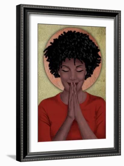 Praying Goddess 2-Marcus Prime-Framed Art Print