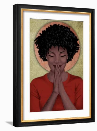 Praying Goddess 2-Marcus Prime-Framed Art Print