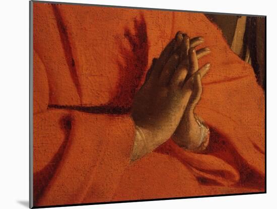 Praying Hands (of the Virgin Mary), from The Adoration of the Shepherds-Georges de La Tour-Mounted Giclee Print