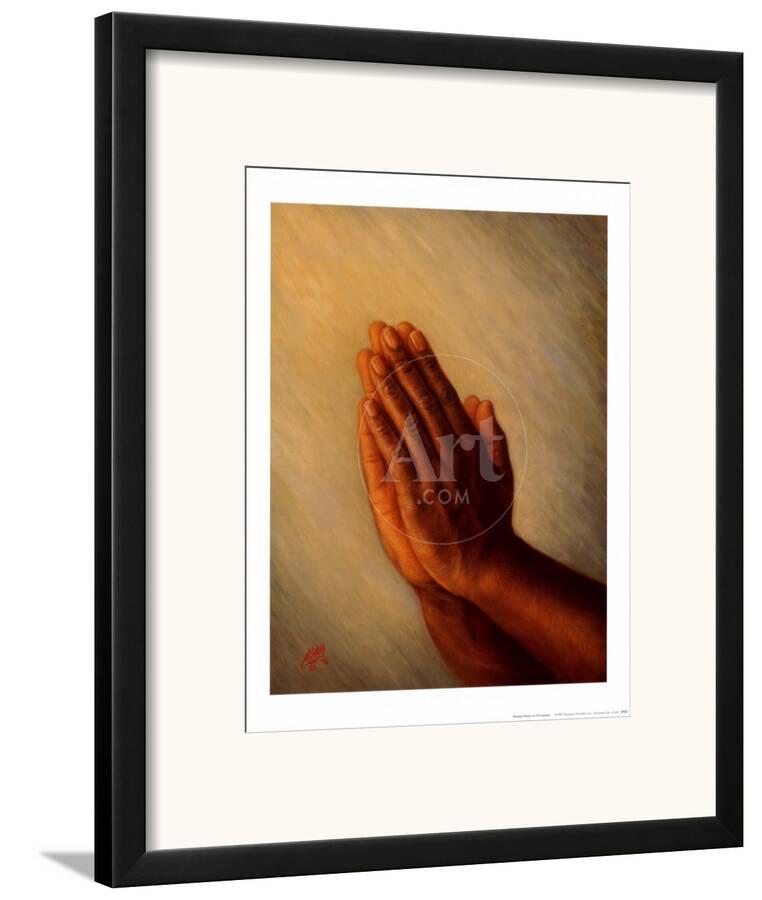 Praying Hands Framed Art Print By Tim Ashkar Com