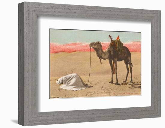 Praying in the Desert-null-Framed Photographic Print