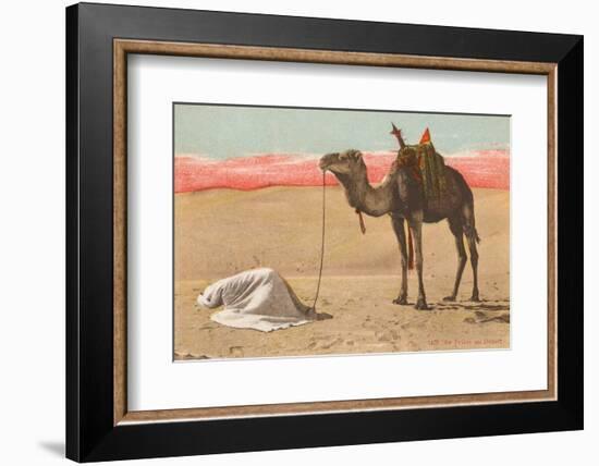 Praying in the Desert-null-Framed Photographic Print