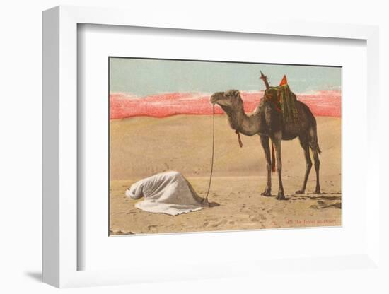 Praying in the Desert-null-Framed Photographic Print