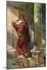 'Praying in the temple' by J James Tissot - Bible-James Jacques Joseph Tissot-Mounted Giclee Print