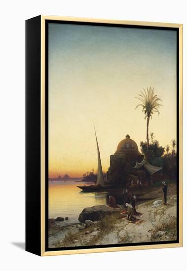 Praying to Mecca-Hermann David Salomon Corrodi-Framed Premier Image Canvas