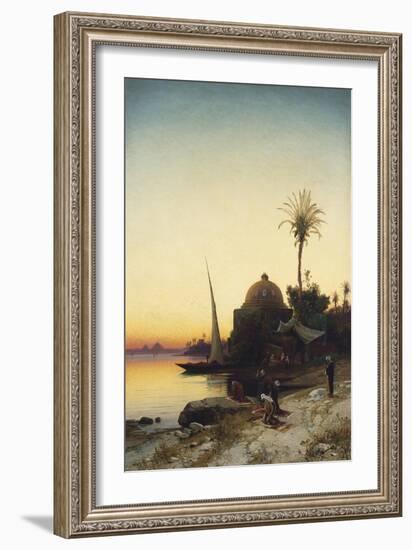 Praying to Mecca-Hermann David Salomon Corrodi-Framed Giclee Print