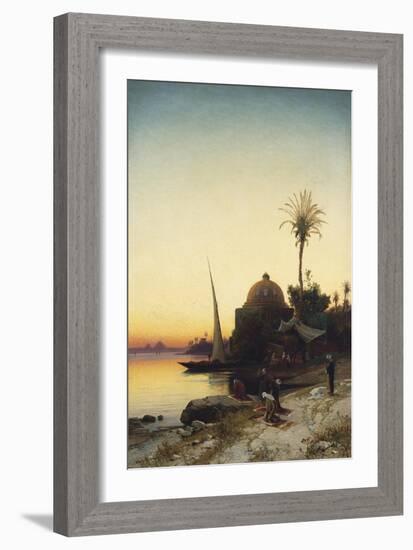 Praying to Mecca-Hermann David Salomon Corrodi-Framed Giclee Print