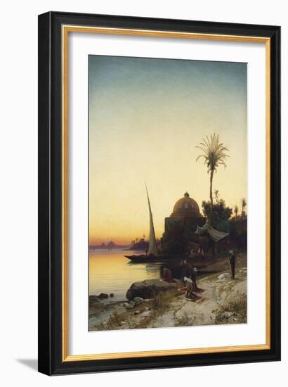 Praying to Mecca-Hermann David Salomon Corrodi-Framed Giclee Print