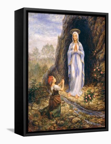 Praying-Edgar Jerins-Framed Premier Image Canvas