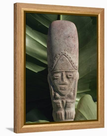 Pre-Columbian Indian Artefact, from the Hodges Collection, Haiti, West Indies, Caribbean-Woolfitt Adam-Framed Premier Image Canvas