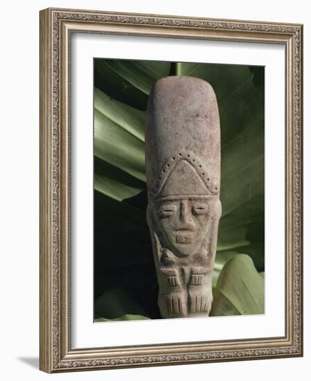 Pre-Columbian Indian Artefact, from the Hodges Collection, Haiti, West Indies, Caribbean-Woolfitt Adam-Framed Photographic Print