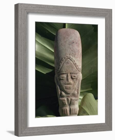 Pre-Columbian Indian Artefact, from the Hodges Collection, Haiti, West Indies, Caribbean-Woolfitt Adam-Framed Photographic Print