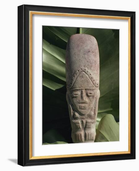 Pre-Columbian Indian Artefact, from the Hodges Collection, Haiti, West Indies, Caribbean-Woolfitt Adam-Framed Photographic Print