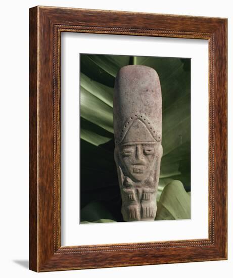 Pre-Columbian Indian Artefact, from the Hodges Collection, Haiti, West Indies, Caribbean-Woolfitt Adam-Framed Photographic Print