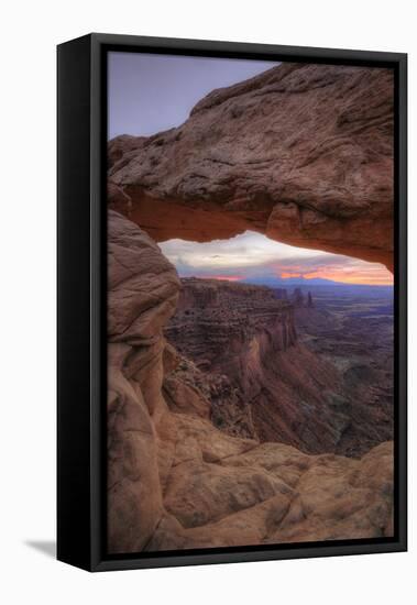 Pre Dawn at Mesa Arch, Canyonlands Utah-Vincent James-Framed Premier Image Canvas