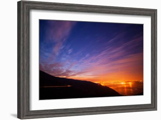 Pre Dawn Glow at Golden Gate Bridge, San Francisco California-Vincent James-Framed Photographic Print