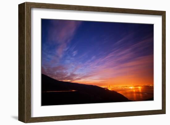 Pre Dawn Glow at Golden Gate Bridge, San Francisco California-Vincent James-Framed Photographic Print