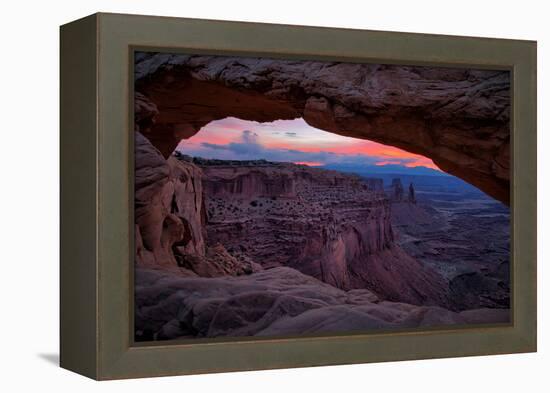 Pre Dawn Magic in the Sky at Mesa Arch, Canyonlands, Utah-Vincent James-Framed Premier Image Canvas