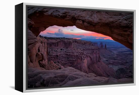 Pre Dawn Magic in the Sky at Mesa Arch, Canyonlands, Utah-Vincent James-Framed Premier Image Canvas