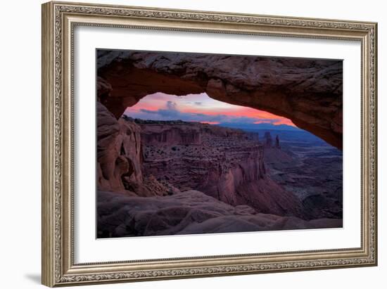 Pre Dawn Magic in the Sky at Mesa Arch, Canyonlands, Utah-Vincent James-Framed Photographic Print