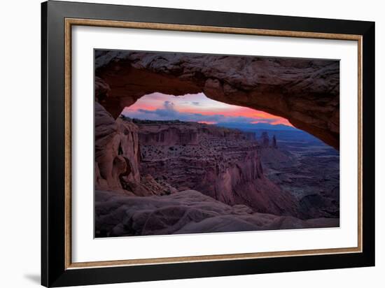 Pre Dawn Magic in the Sky at Mesa Arch, Canyonlands, Utah-Vincent James-Framed Photographic Print