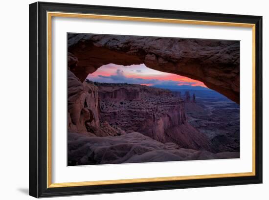 Pre Dawn Magic in the Sky at Mesa Arch, Canyonlands, Utah-Vincent James-Framed Photographic Print