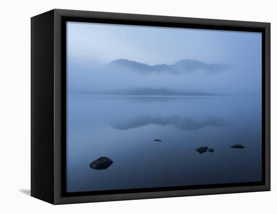 Pre-dawn view across Ullswater, Lake District National Park, Cumbria, England, United Kingdom, Euro-Jon Gibbs-Framed Premier Image Canvas