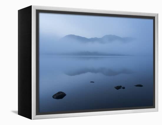 Pre-dawn view across Ullswater, Lake District National Park, Cumbria, England, United Kingdom, Euro-Jon Gibbs-Framed Premier Image Canvas