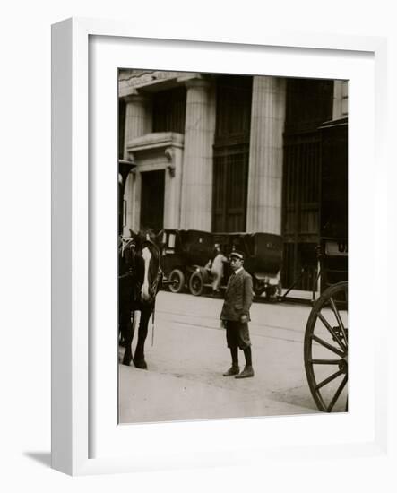 Pre Internet Messenger Boys-Lewis Wickes Hine-Framed Photo