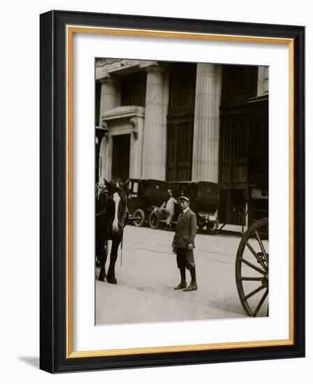 Pre Internet Messenger Boys-Lewis Wickes Hine-Framed Photo