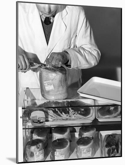 Pre-Packed Gammon Steaks, Danish Bacon Company, Yorkshire, 1964-Michael Walters-Mounted Photographic Print