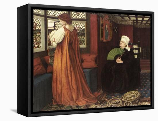 Pre-Raphaelite Paintings : Juliet and Her Nurse (Juliette Et Sa Nourrice) Par Stanhope (Spencer-Sta-John Roddam Spencer Stanhope-Framed Premier Image Canvas