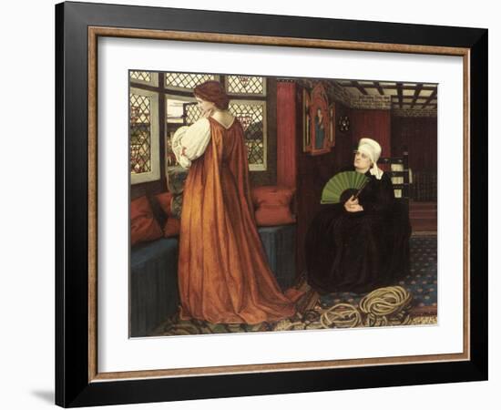 Pre-Raphaelite Paintings : Juliet and Her Nurse (Juliette Et Sa Nourrice) Par Stanhope (Spencer-Sta-John Roddam Spencer Stanhope-Framed Giclee Print