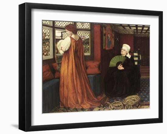 Pre-Raphaelite Paintings : Juliet and Her Nurse (Juliette Et Sa Nourrice) Par Stanhope (Spencer-Sta-John Roddam Spencer Stanhope-Framed Giclee Print