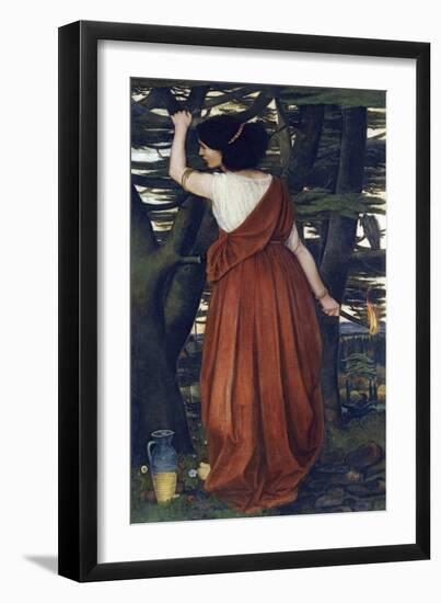 Pre-Raphaelite Paintings : Rizpah (Ritspa, Ritspah), the Daughter of Aiah Par Stanhope (Spencer-Sta-John Roddam Spencer Stanhope-Framed Giclee Print