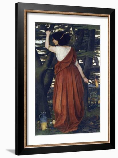 Pre-Raphaelite Paintings : Rizpah (Ritspa, Ritspah), the Daughter of Aiah Par Stanhope (Spencer-Sta-John Roddam Spencer Stanhope-Framed Giclee Print