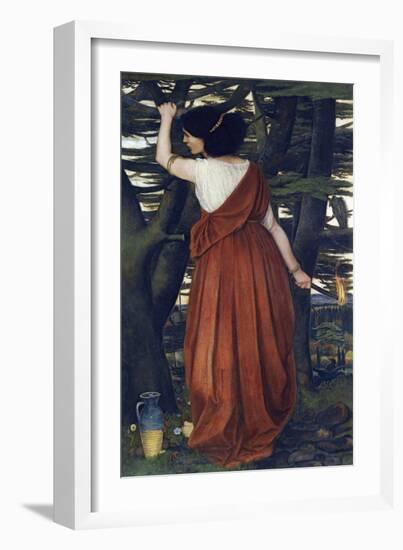 Pre-Raphaelite Paintings : Rizpah (Ritspa, Ritspah), the Daughter of Aiah Par Stanhope (Spencer-Sta-John Roddam Spencer Stanhope-Framed Giclee Print