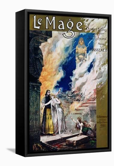 Pre-Raphaelite Poster for Jules Massenet's Opera Le Mage-null-Framed Premier Image Canvas