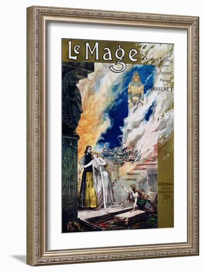 Pre-Raphaelite Poster for Jules Massenet's Opera Le Mage-null-Framed Giclee Print