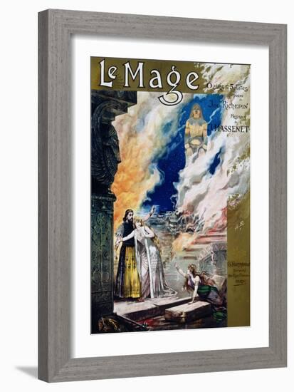 Pre-Raphaelite Poster for Jules Massenet's Opera Le Mage-null-Framed Giclee Print