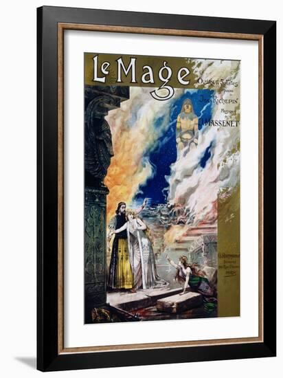 Pre-Raphaelite Poster for Jules Massenet's Opera Le Mage-null-Framed Giclee Print