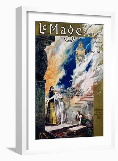 Pre-Raphaelite Poster for Jules Massenet's Opera Le Mage-null-Framed Giclee Print