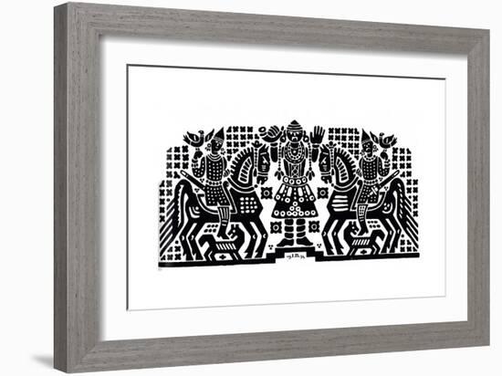 Pre-Slavic Ornamental Motif, 1934-Ivan Yakovlevich Bilibin-Framed Giclee Print