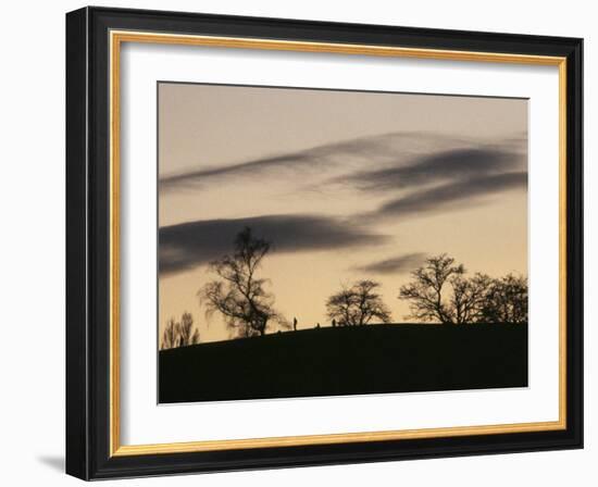 Pre-Storm, Hampstead Heath, London, England, United Kingdom-Upperhall-Framed Photographic Print