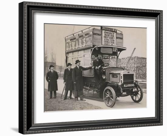 Pre-War London Bus Lent to Vancouver, C.1935-null-Framed Photographic Print