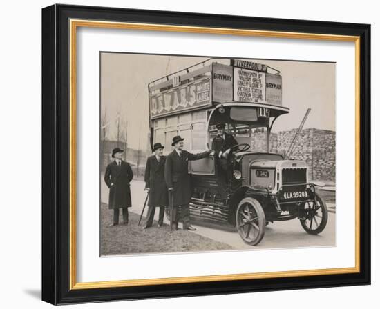 Pre-War London Bus Lent to Vancouver, C.1935-null-Framed Photographic Print