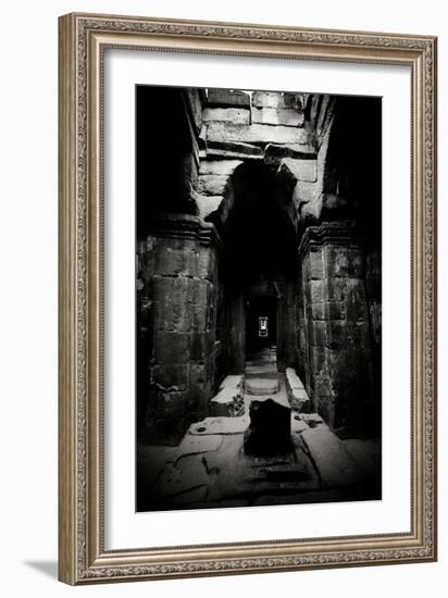 Preah Khan, BW-Erin Berzel-Framed Photographic Print