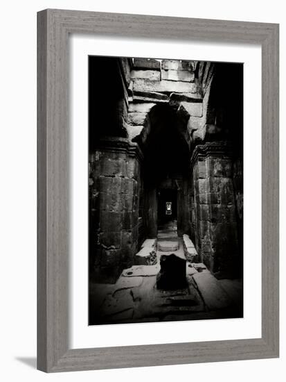 Preah Khan, BW-Erin Berzel-Framed Photographic Print